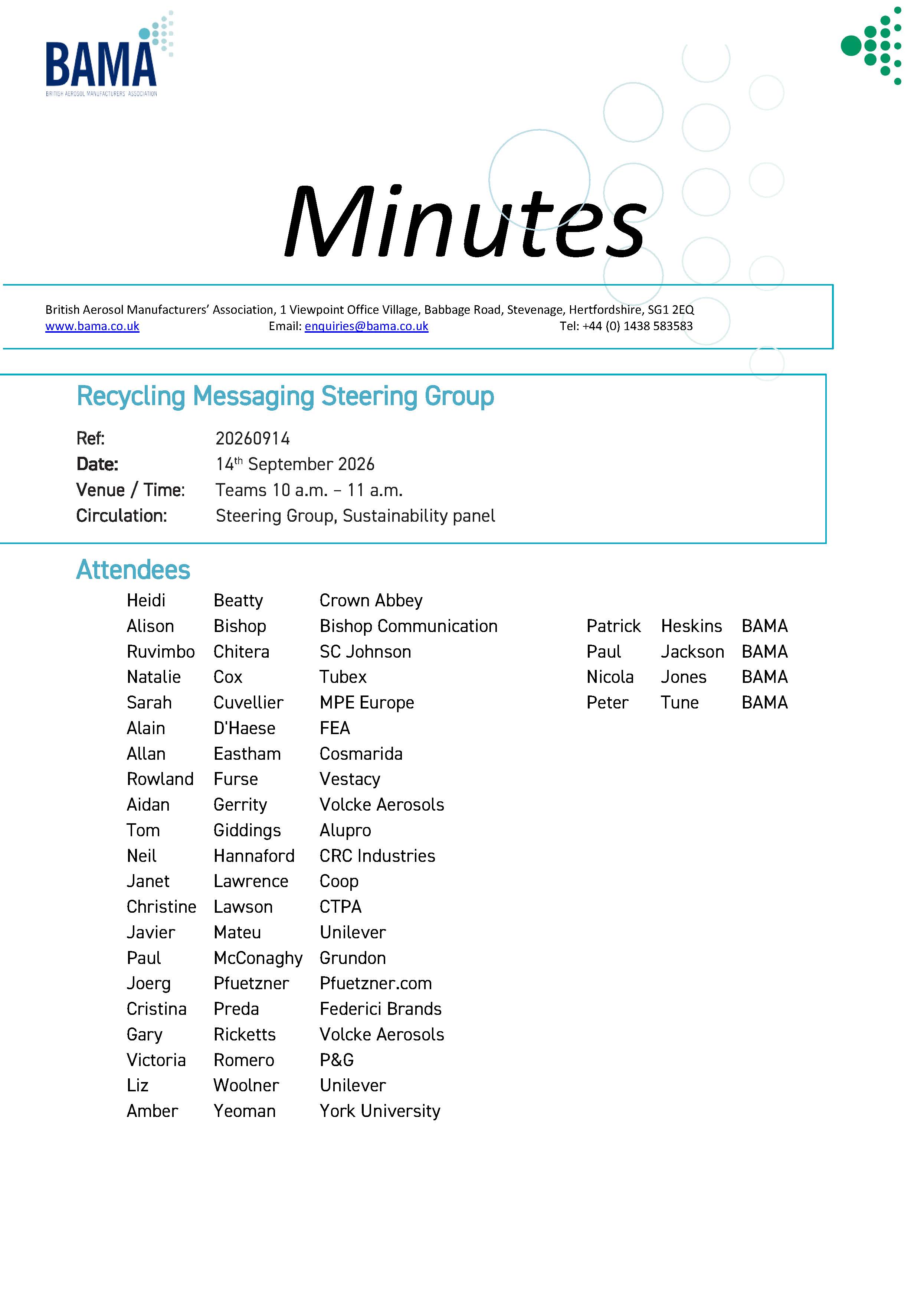 Minutes